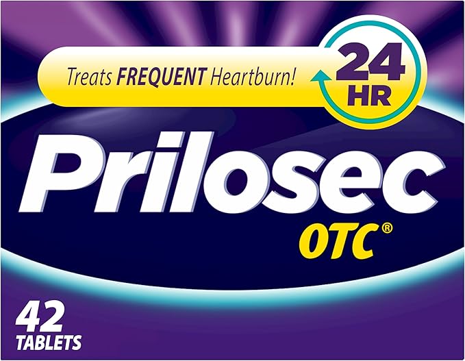 Prilosec OTC Omeprazole 20mg – 24-Hour Heartburn Relief, Acid Reducer