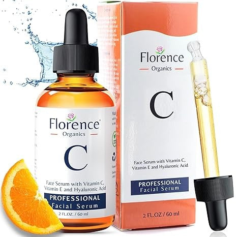 Vitamin C Face Serum 2oz – Dark Spot Remover, Anti-Aging, Brightening – Niacinamide, Hyaluronic Acid, Vitamin E – Eye Area & Wrinkles