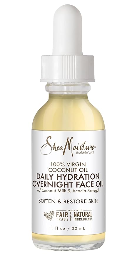 SheaMoisture Overnight Face Oil – 100% Virgin Coconut, Hydrating, All Skin Types