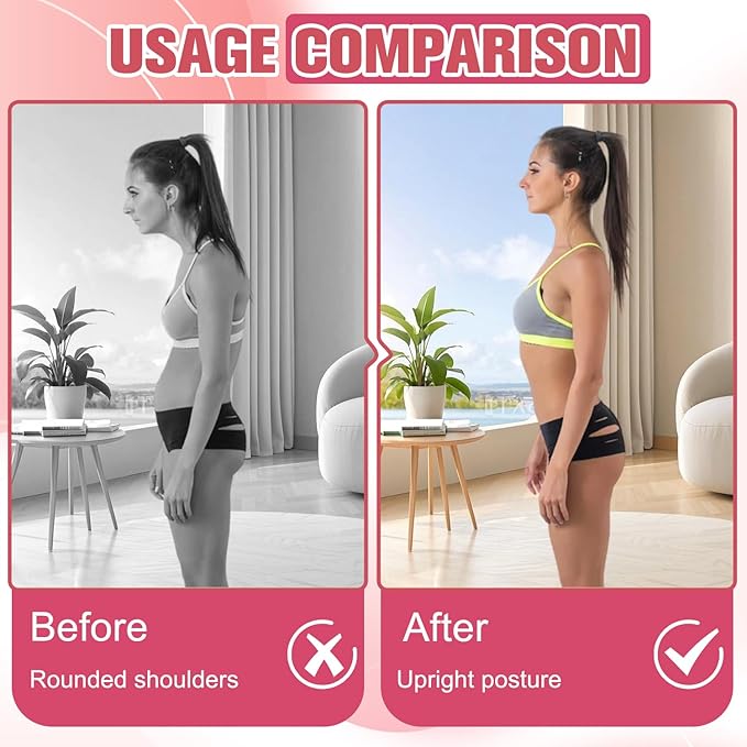 Figure 8 Resistance Band, 25 lbs Exercise Band for Women Men, Arm Back Glute Yoga Pulling Rope