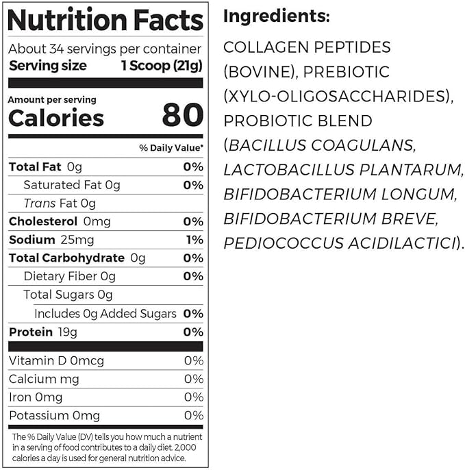Orgain Collagen + Superfoods – 20g Grass-Fed Collagen Peptides with Vitamin C – Unflavored, Non-GMO, Gluten-Free – 25.6 oz