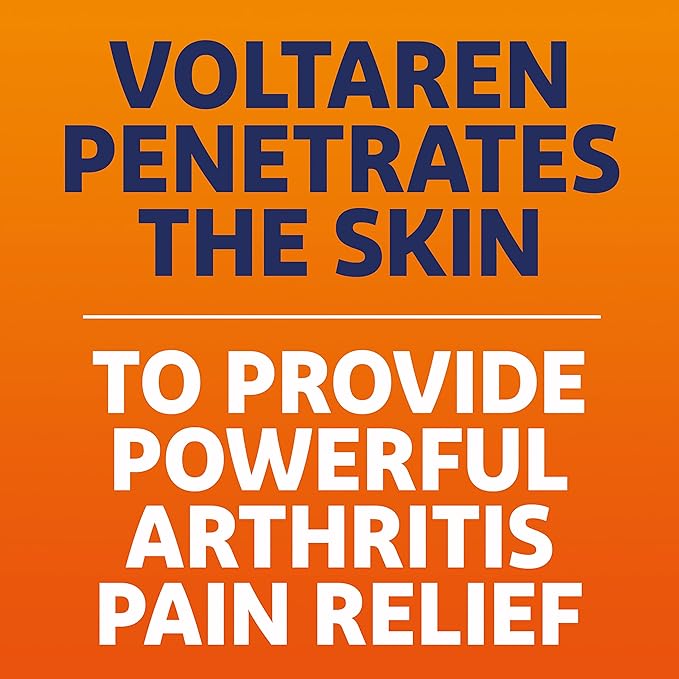 Voltaren Arthritis Pain Relief Gel with Diclofenac Easy Open Cap 100 g Tubes Pack of 2