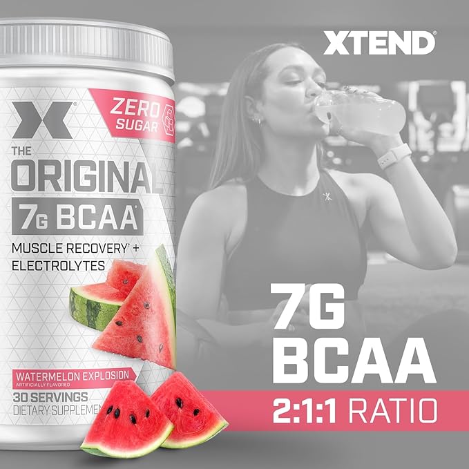Xtend XTEND Original BCAA Powder – 7g BCAAs & 2.5g L-Glutamine, Sugar-Free, Post-Workout Muscle Recovery, 30 Servings