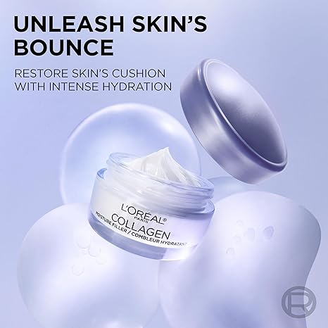 L’Oreal Paris Collagen Daily Face Moisturizer – Anti-Aging, Wrinkle Cream, Intense Hydration, Lightweight, Dermatologist Tested, 1.7 oz
