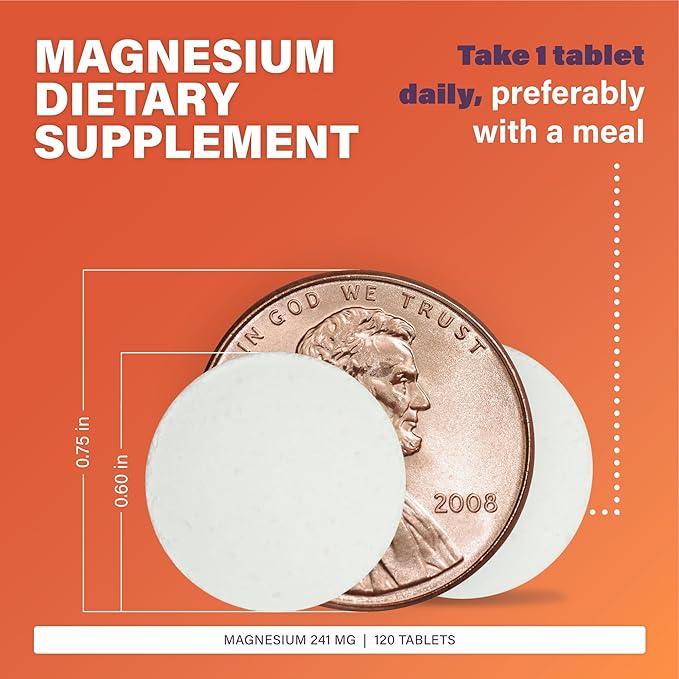 Rugby Magnesium Oxide 400mg Tablets Dietary Supplement for Muscle Nerve and Bone Support Gluten Free 120 Count