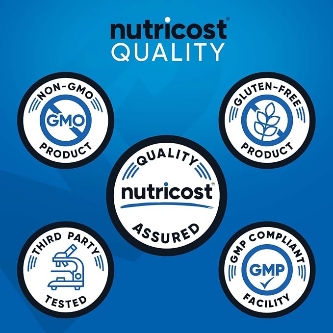 Nutricost Nitric Oxide Booster – 2250mg Muscle Pump, Endurance & Energy Support – 180 Capsules – Gluten-Free, Non-GMO