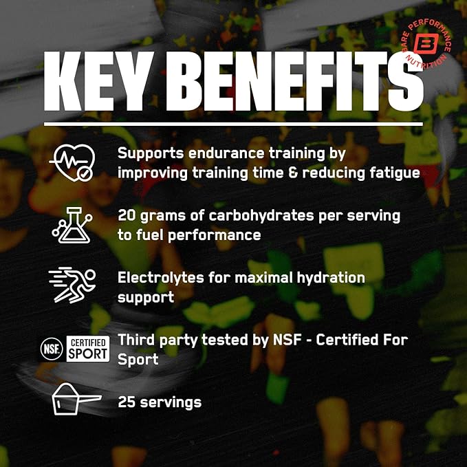 BARE PERFORMANCE NUTRITION BPN G.1.M Go One More Sport – Superior Carbohydrate & Electrolytes Powder, Fruit Punch, 25 Servings