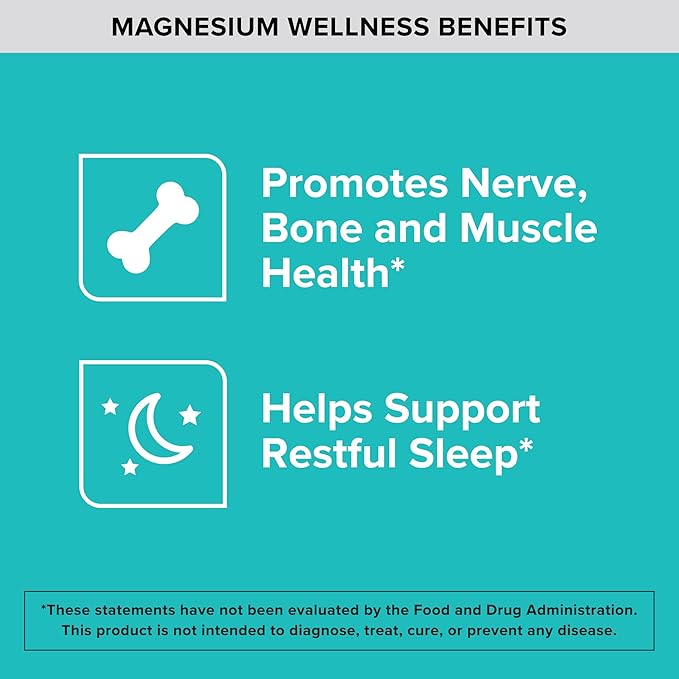 Qunol Magnesium 420mg – High Absorption, Extra Strength Bone & Muscle Support – 180 Capsules