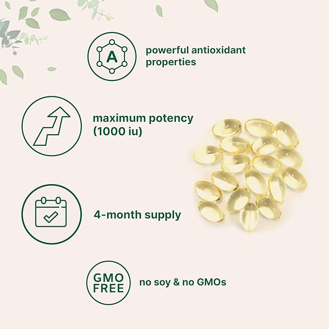 Micro Ingredients Vitamin E Oil – Pure Antioxidant, Skin, Heart & Immune Support – 240 Softgels – Non-GMO, Gluten Free