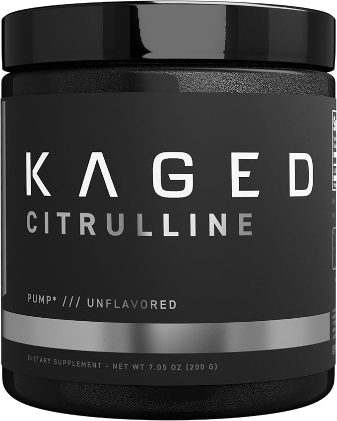 Kaged L-Citrulline Powder – Unflavored, 100 Servings, Nitric Oxide Booster for Enhanced Pumps & Muscle Vascularity