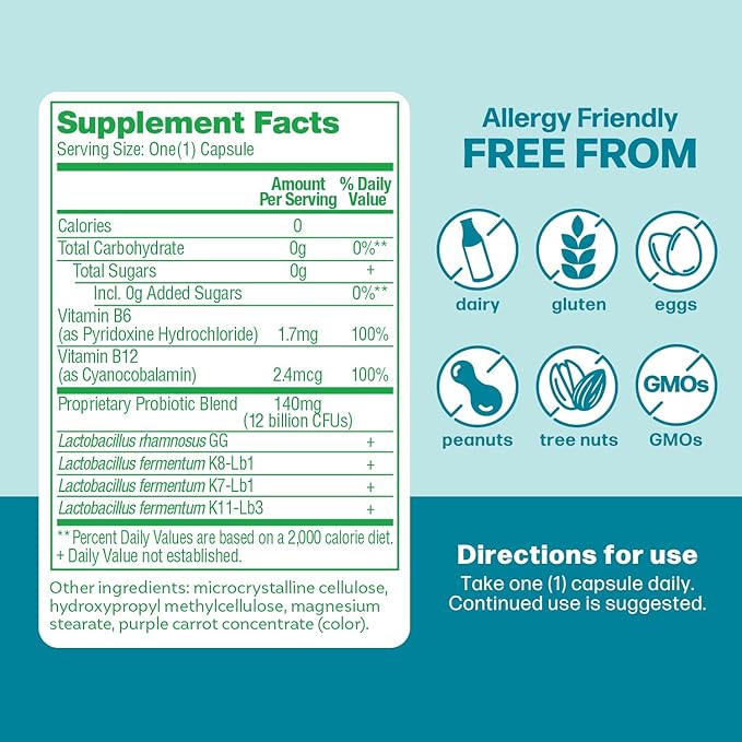 Culturelle Metabolism + Weight Management with SlimBiotics® – Daily Probiotic for Healthy Metabolism, Energy & Gut Health – 30 Capsules