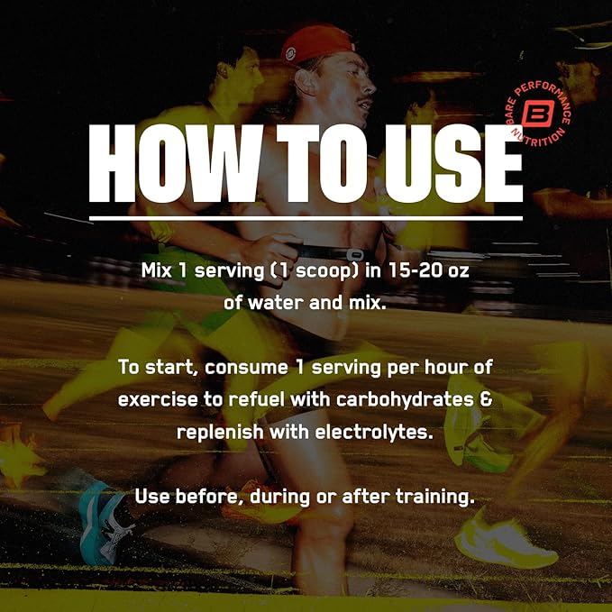 BARE PERFORMANCE NUTRITION BPN G.1.M Go One More Sport – Superior Carbohydrate & Electrolytes Powder, Fruit Punch, 25 Servings