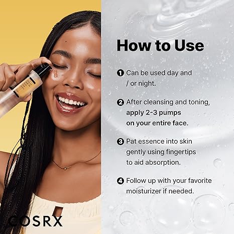 COSRX Snail Mucin 96% Power Repairing Essence, Hydrating Face Serum for Dull Skin, Fine Lines, Scars, Korean Skincare, 100ml
