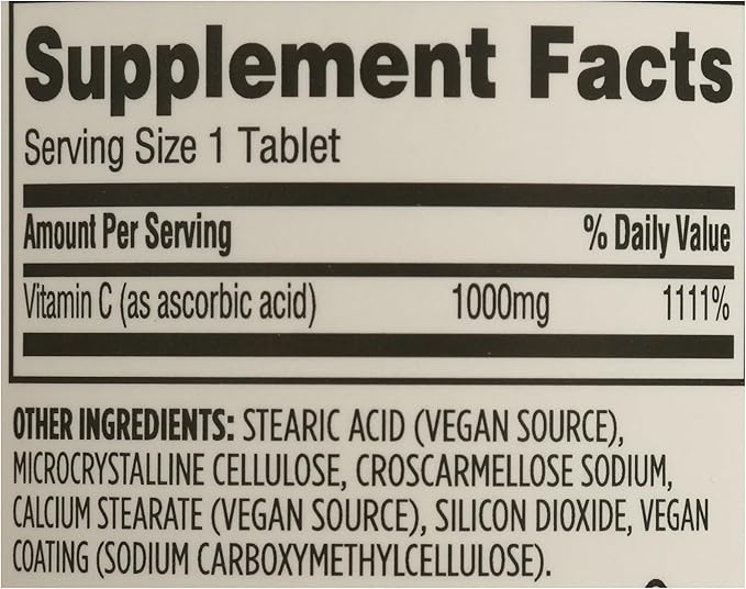 365 by Whole Foods Market Vitamin C 1000mg – Immune & Antioxidant Support – 250 Vegan Tablets
