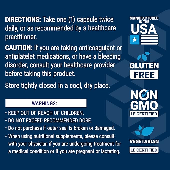 Life Extension Ginkgo Biloba Certified Extract 120mg – Memory & Cognition Support – Non-GMO, Gluten-Free, Vegetarian – 365 Capsules (1-Year Supply)