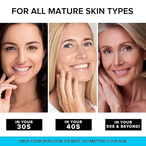 SimplyVital Collagen, Retinol & Hyaluronic Acid Cream – Anti-Aging, Firming Face, Neck & Décolleté Moisturizer – Day & Night – 1.7 fl oz