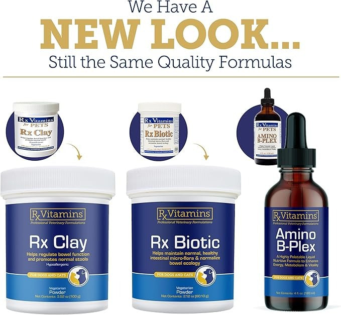 Rx Vitamins Essentials for Dogs - Daily Dog Multivitamin Powder - with Blue Spirulina for Dogs, Kelp Powder, and Milk Thistle for Dogs - Complete Dog Vitamins and Essential Minerals - 8 oz