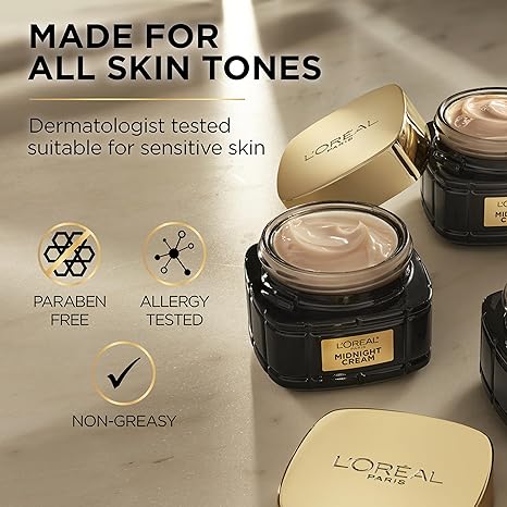L’Oreal Age Perfect Midnight Cream – Anti-Aging, Firming Night Moisturizer, 1.7oz