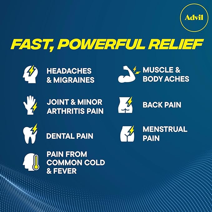 Advil Liqui-Gels Minis – 200 Count – Pain Reliever & Fever Reducer for Adults with Ibuprofen 200mg – Fast-Acting Liquid Capsules