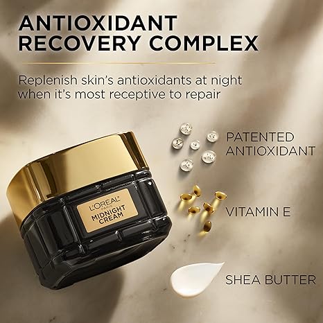 L’Oreal Age Perfect Midnight Cream – Anti-Aging, Firming Night Moisturizer, 1.7oz