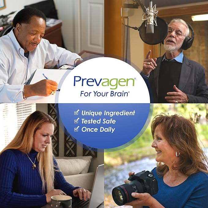 Prevagen Regular Strength 10mg Brain Supplement – Memory & Cognitive Support with Apoaequorin & Vitamin D – 30 Capsules + Stackable Storage Box