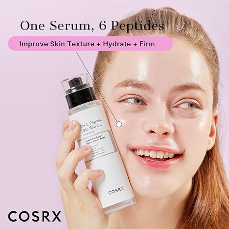 COSRX 6X Peptide Collagen Booster Toner Serum, Copper Peptides, Niacinamide, Hyaluronic Acid, Korean Anti-Aging Essence, 150ml
