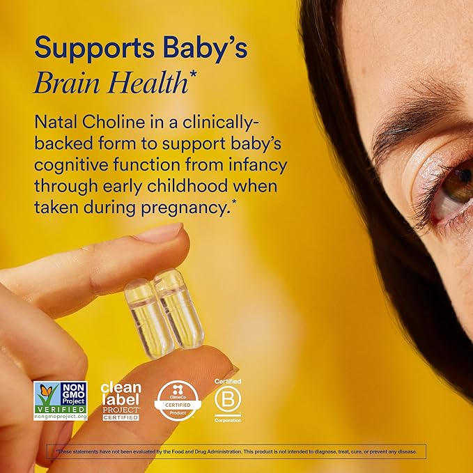 Ritual Natal Choline 550mg – Prenatal & Breastfeeding Brain Support – 30 Vegan Capsules
