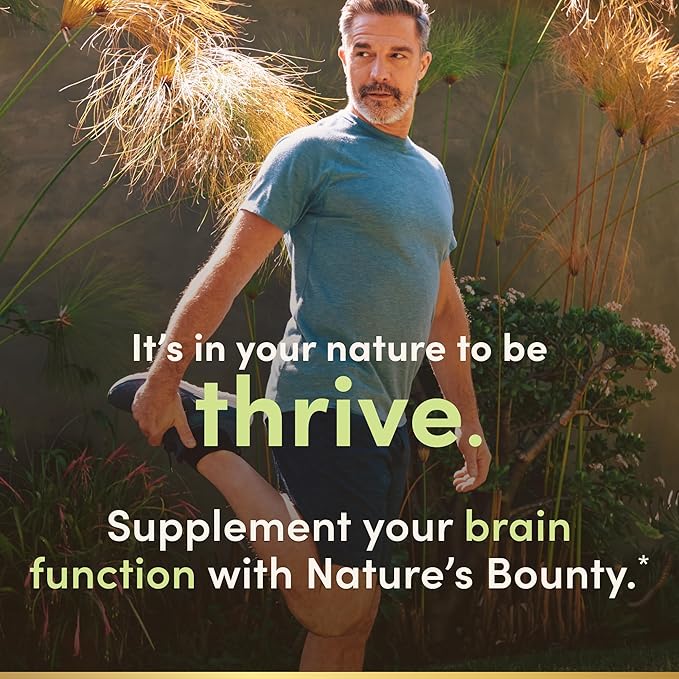 Nature’s Bounty Ginkgo Biloba 120mg – Brain Function & Memory Support – Non-GMO, Gluten-Free – 100 Capsules