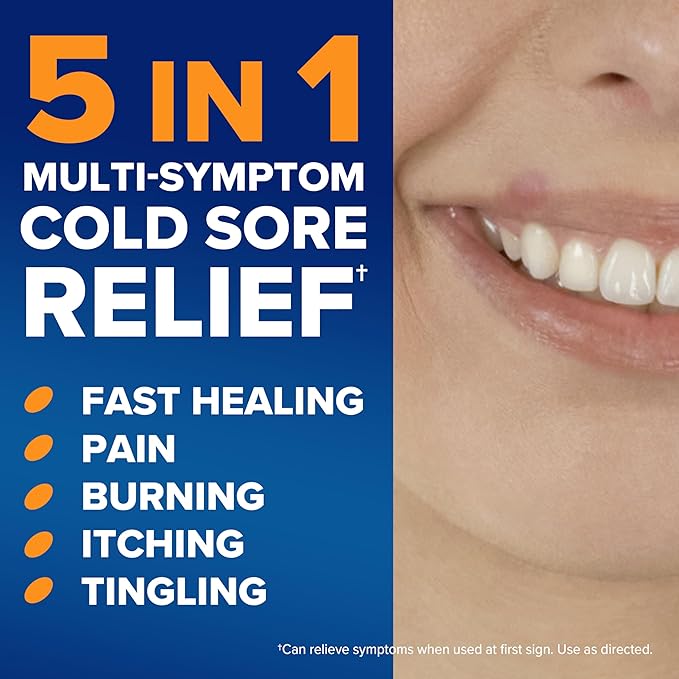 Abreva 10% Docosanol Cold Sore Treatment – 2 Pack (0.07 oz Tubes)