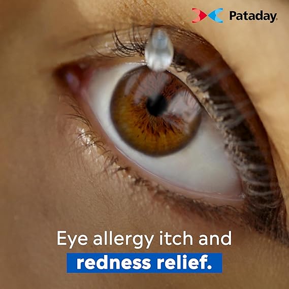 Pataday Twice Daily Relief Eye Drops – Antihistamine for Eye Allergy Itch Relief – 0.17 fl oz