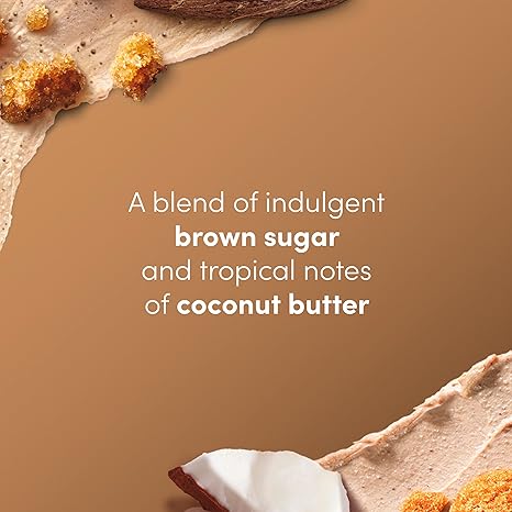 Dove Brown Sugar & Coconut Butter Body Scrub – Exfoliating & Nourishing Sugar Scrub for Smooth, Radiant Skin, 15 oz