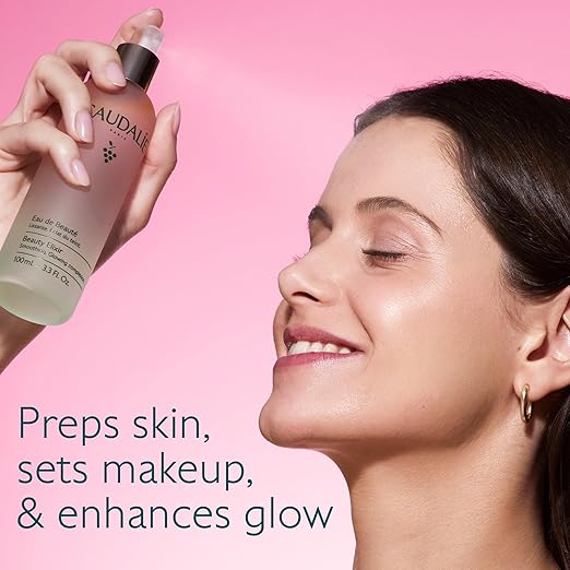 Caudalie Beauty Elixir Face Mist – Toner, Pore Tightening, Radiance, Makeup Setting Spray, Vegan, 3.4 oz