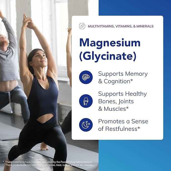 Pure Encapsulations Magnesium Glycinate – Stress, Sleep & Muscle Support – 90 Vegan Capsules