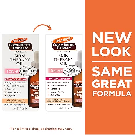 Palmer’s Cocoa Butter Face Oil – Vitamin E, C & Rosehip, Skin Therapy Oil