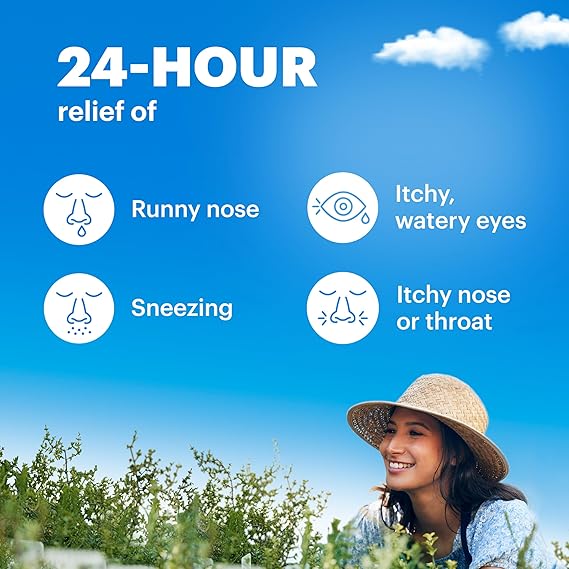 Claritin 24-Hour Non-Drowsy Allergy Relief – Loratadine 10mg – 100 Tablets – Indoor & Outdoor Antihistamine