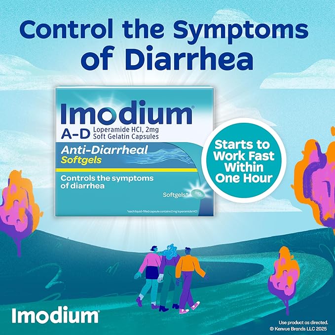 Imodium A-D Anti-Diarrheal Softgels – 24 Count