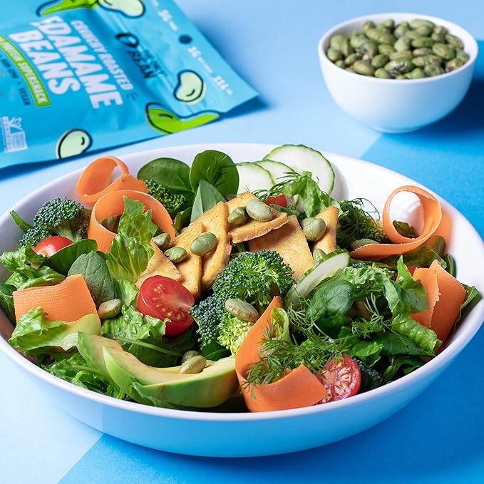 The Only Bean Crunchy Dry Roasted Edamame Snacks – Sea Salt, 11g Protein, Keto, Low Carb, Gluten-Free, 10 Pack