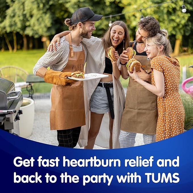 TUMS Chewy Bites Ultra Strength Antacid Tablets – Mixed Fruit – 200 Count Fast-Acting Heartburn Relief with a Chewy, Fruit-Flavored Center