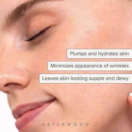 Asterwood Hyaluronic Acid Serum – Plumping, Anti-Aging, Hydrating, Fragrance-Free – 1 fl oz