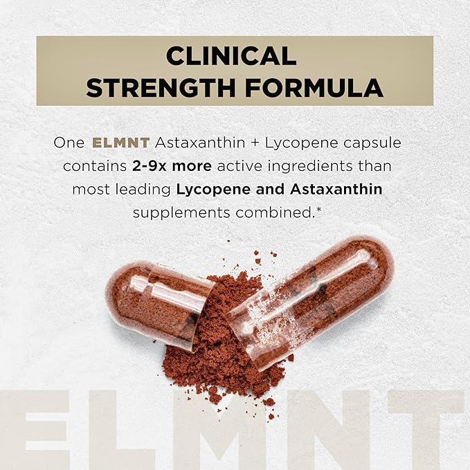Astaxanthin 24mg + Lycopene 50mg – Natural Carotenoids for Skin Pigmentation, Antioxidant, Eye & Immune Support – Non-GMO, Gluten-Free – 100% Natural