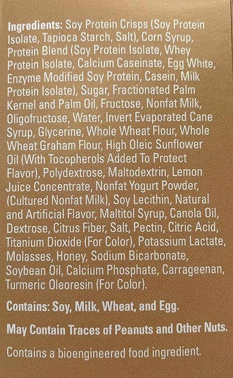 Lemon Meringue Bar – High Protein Nutrition Bar, Weight Loss & Meal Replacement, Low Sugar, Gluten Free, 7 Bars/Box