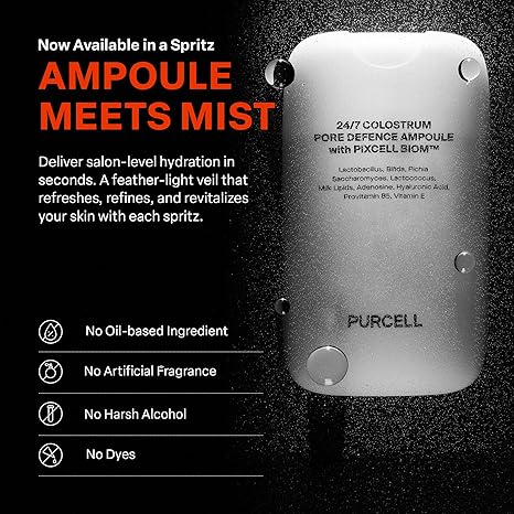 24/7 Colostrum Ampoule Face Mist – Hydrating Glass Skin Spray with Hyaluronic Acid, Pre & Post Makeup, Pore-Refining Finish, 1.85 fl oz