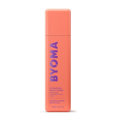 BYOMA Hydrating Milky Toner – Dewy, Ultra Hydrating, Barrier Repair, Redness-Reducing, Vegan, Fragrance-Free, 5.07 fl oz