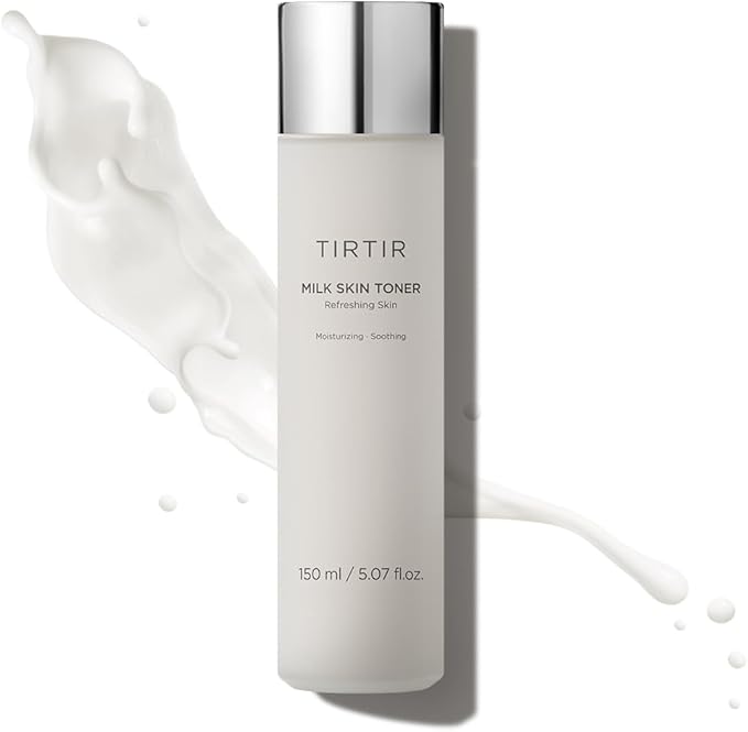 TIRTIR Milk Skin Rice Toner, Deep Hydrating Vegan Korean Toner with Niacinamide, Ceramide, Brightening, 150ml
