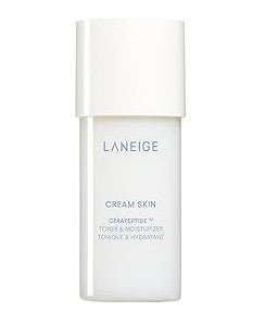 LANEIGE Cream Skin Toner & Moisturizer – Lightweight Milky Toner with Ceramide & Peptide, Hydrating, Firming, Barrier Repair, Refillable, 5.07 fl oz