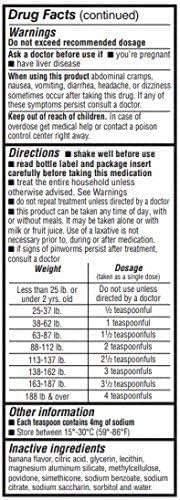 REESE'S Pinworm Medicine Liquid – Full Prescription Strength Pyrantel Pamoate, Fast Single-Dose Treatment for Entire Family, 2 oz