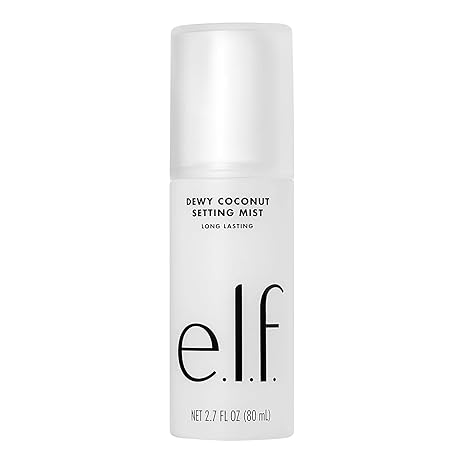 e.l.f. Dewy Coconut Setting Mist – Hydrating, Long-Lasting Makeup Setting Spray – Vegan, Cruelty-Free – 2.7 fl oz