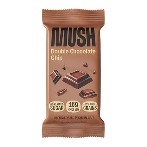 MUSH Double Chocolate Chip Protein Bar – 15g Protein, Gluten-Free, No Refined Sugar
