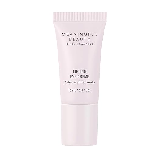 Meaningful Beauty Lifting Eye Crème Advanced Formula – Firming, Anti-Aging, Under Eye Bags, Peptides, Hyaluronic Acid, 0.5 oz