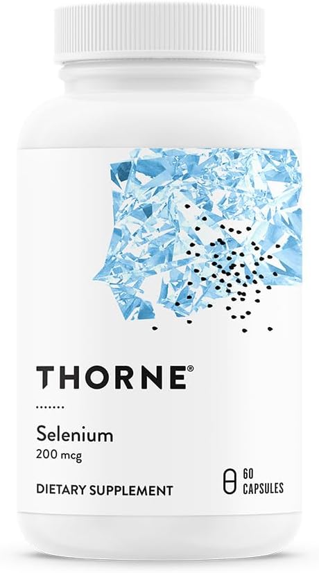 THORNE Selenium 200mcg – Selenomethionine Antioxidant & Immune Support – 60 Capsules